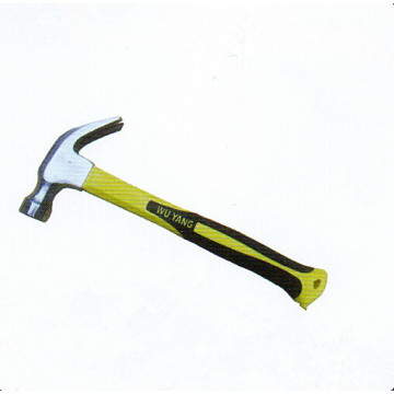 Mirror Polishing Claw Hammer with Plastic Coating Handle